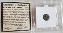 Small Genuine Ancient Roman Empire Bronze Coin 240-410 AD