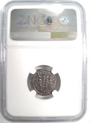 Constantine I Roman Empire BI Nummus AE3/4 NGC AU Ancient Epfig Hoard The Great