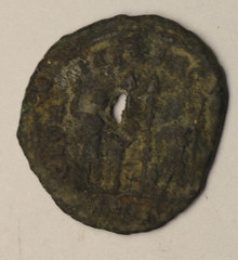 ROME. 335, Æ Follis – Constantius II, GLORIA EXERCITVS, Antioch, SMANH, Caesar