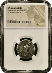 AD 284-305 ROMAN EMPIRE Diocletian BI Aurelianianus NGC Monument Reverse – C61