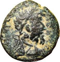 RARE Countermarked DECAPOLIS, Petra. Septimius Severus. AD 193-211.