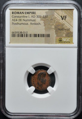 CONSTANTINE I, AD 307-337, POSTHUMOUS, NGC CERTIFIED, (264)