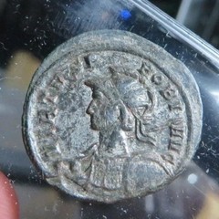 RRR KEY IN SERIES PROBUS Silvered Antoninianus 278 AD Ticinum PAVIA VXXT RIC411