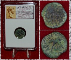 Ancient Roman Empire Coin CLAUDIUS Judaea Mint By Antoninus Felix Jerusalem Mint