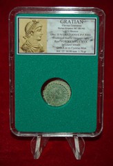 Ancient Roman Empire Coin GRATIAN VOT XX MVLT XXX Beautiful Coin!