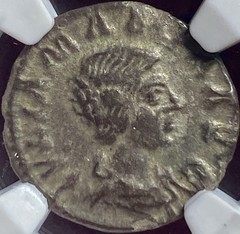 Roman Empress Julia Maesa Genuine Silver Denarius NGC Ancient Coin 218AD-224AD