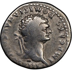 Roman Empire Domitian AD 81-96 AR Cistophorus NGC F *017