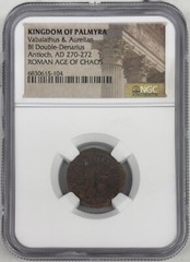 KINGDOM OF PALMYRA Vabalathus & Aurelian BI Double-Denarius Antioch, AD 270-272