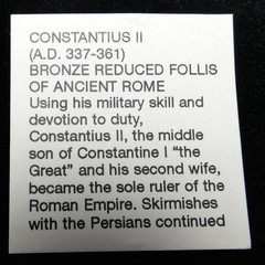 Ancient Rome. Constantius II (AD 337-361).Bronze Reduced Follis.