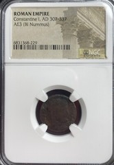 Constantine The Great Camp Gates NGC Genuine Ancient Roman Coin 307-337 AD