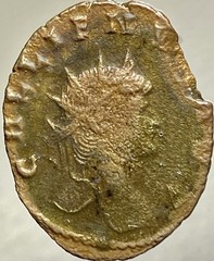 Genuine Ancient Roman Coin 260AD-268AD Gallienus Zoo Series Antelope Dianae Cons