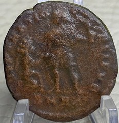 Roman Coin Ancient 379AD-383AD Emperor Theodosius Kneeling Female Genuine