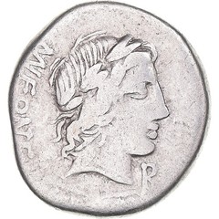 [#1170850] Coin, Fonteia, Denarius, 85 BC, Rome, F(12-15), Silver, Crawford:353/